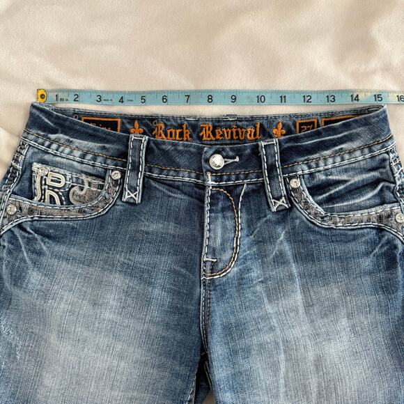 Rock Revival Denim Easy Short Faine Jean Shorts Size‎ 27 - Picture 12 of 13